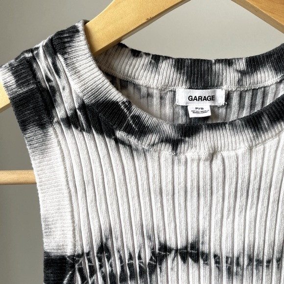 Garage Tie-Dye Ribbed Crew Neck Tank Top - Picture 3 of 9